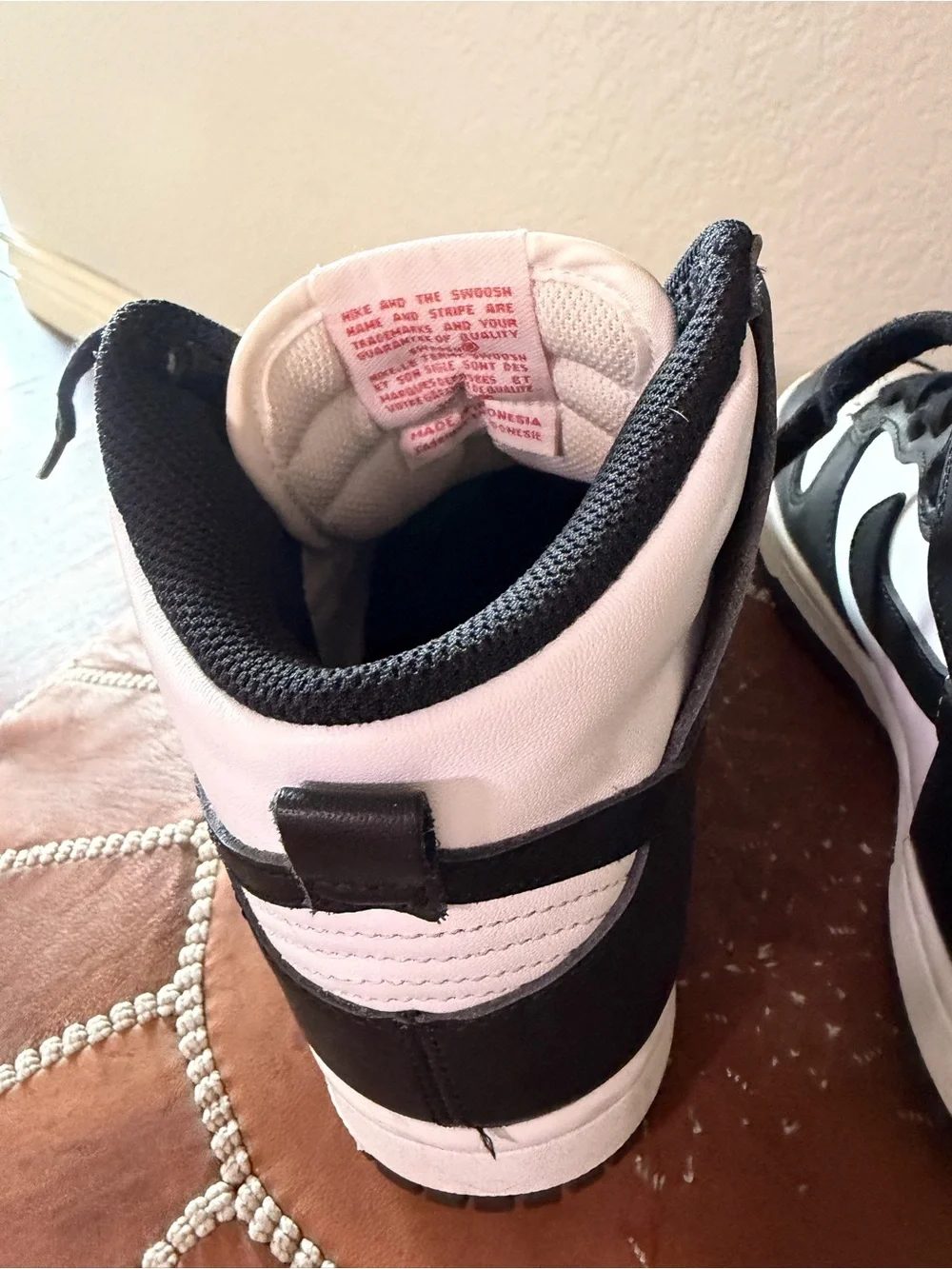 Nike Black & White High-Top Sneakers